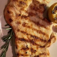 Chicken Breast · Tender and juicy chicken breast char grilled. Tossed in lemon herbs.

Consuming raw or under...