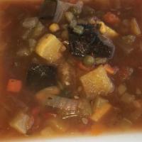 Vegetable Soup Or Soup Of The Day · add a CORN MUFFIN $2.50