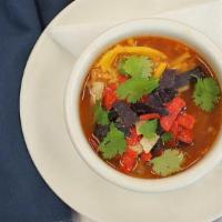 Cup Of Chicken Tortilla Soup · 