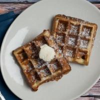 Kid'S Classic Waffle · whipped butter and powdered sugar