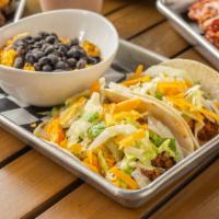 Kids Tacos · taco meat, lettuce, cheese