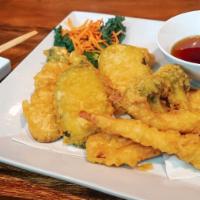 Ebi Ten · A combination of shrimp and vegetable tempura.