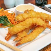 Shrimp Tempura Appetizer · Five pieces.