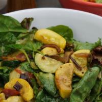 Grilled Veggie Salad · Field greens, grilled zucchini, grilled yellow squash, grilled portabella mushrooms, roasted...