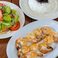 Shrimp (1/2 Lb) · Shrimp seasoned with Garlic.
Consuming raw or undercooked meats, poultry, seafood, shellfish...