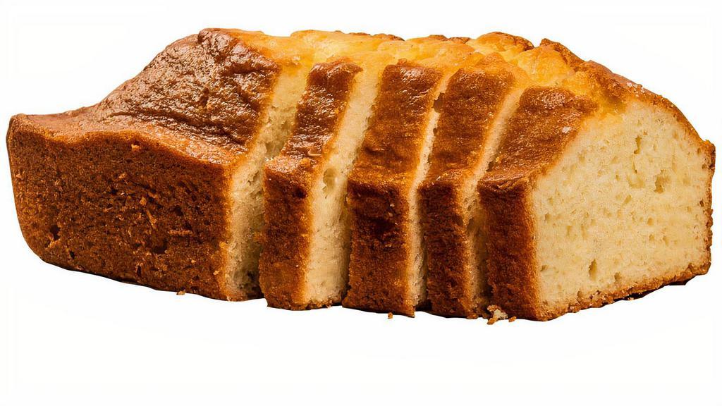 Vanilla Pound Cake · Miami cake bakery  – With its moist texture and rich flavor, our iconic Vanilla Pound Cake has a fresh-baked taste that feels like homemade.

No artificial preservatives, colors, and flavors.
No high fructose corn syrup.