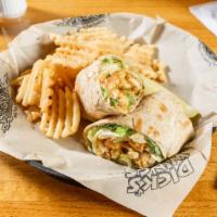 Create Your Ultimate Wrap · All of DWG’s delicious ingredients are here to enjoy as a large wrap. Wraps are served on a ...