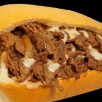#8 Philly Cheesesteak · USDA Choice Grilled Steak, Grilled Onions, & Swiss American Cheese on White Roll.