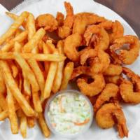 Shrimp 20 Pc · Served with fries,bread,coleslaw