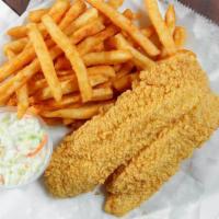 Catfish Fillets 3Pc · SERVED WITH FRIES,BREAD,COLESLAW