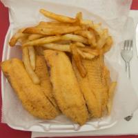 Tilapia 3Pc · SERVED WITH FRIES,BREAD,COLESLAW