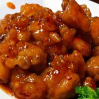 General Tso’S Chicken  · Spicy. Chunks of chicken sauteed in hot sauce lightly breaded.