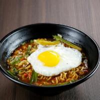 Ramyun · Korean spicy ramen with egg.

Recommended for DINE IN ONLY