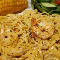 Linguine Alfredo · Linguine seasoned with Foxy’s Italian Seasoning and tossed in a Creamy Alfredo Sauce. Served...