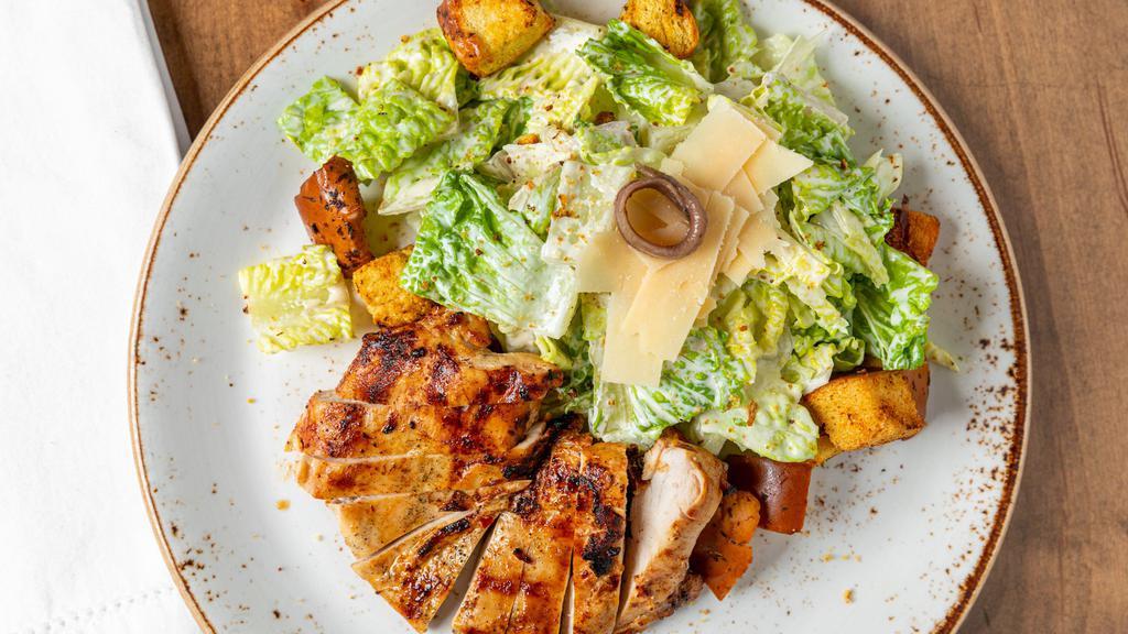 Tijuana Caesar · New item. Romaine, Parmesan, anchovy and croutons.
