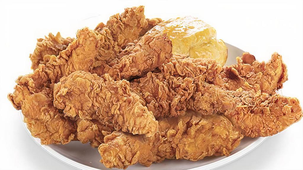Cajun Tenders Meal · Includes 1 honey butter biscuit. Includes a 12 oz can soda or 16.9 oz nestle pure life water. Choose from coke, diet coke, Pepsi, Dr. Pepper, 7up.