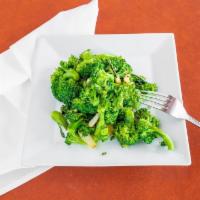Sautéed Broccoli · Broccoli sautéed with garlic and olive oil