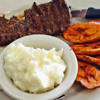 Churrasco · Sizzling tenderloin steak. Includes mixed salad.