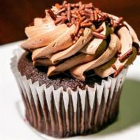 Chocolate · Chocolate cake filled with chocolate topped with chocolate buttercream and chocolate sprinkl...