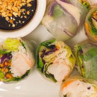 Fresh Basil Rolls (2 Pcs) · Gluten-Free. Delicate rice paper rolled rice vermicelli noodles, bean sprouts, carrots, and ...