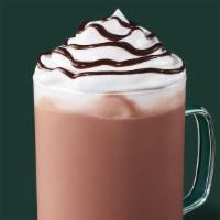 Hot Chocolate · Steamed milk and mocha sauce topped with sweetened whipped cream and a chocolate-flavored dr...