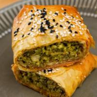 Chicken Pesto · Chicken breast ground up and blended with our pesto sauce.