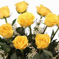 Classic Dozen Yellow Roses · These roses will light up any room! Our Dozen Yellow Roses arrangement is bursting with ligh...