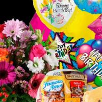 Happy Birthday Package · No better way to say Happy Birthday than with this stunning collection of flowers, candy, ba...