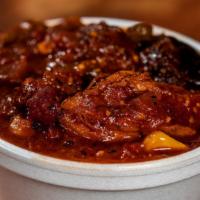Brunswick Stew · A rich stew loaded with bbq meats and veggies.