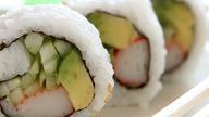 California Roll · Crab, avocado, and cucumber.