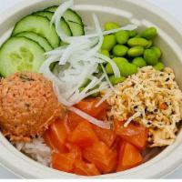 3 Protein Bowl · Build Your Own Poké Bowl with 3 proteins.

1. Start with a BASE.
2. Pick your PROTEIN.
3. Ch...