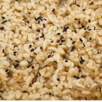 Brown Rice (Side) · Side of steamed brown rice with sesame seeds.
