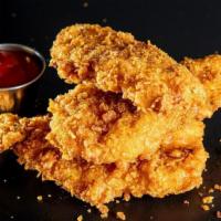 Sam'S Tenders · Three piece southern fried and hand breaded chicken breasts seasoned in our signature Sam's ...