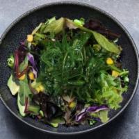 Seaweed Salad · Vegetarian. Baby greens, kale, spring mix, cabbage, corn and seaweed salad.