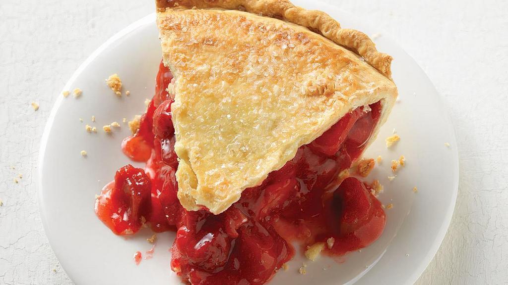 Strawberry Rhubarb Pie Slice · It's a marriage of sweetness and tartness as strawberries and rhubarb come together to form a most perfect pie.
