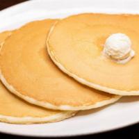 Buttermilk Pancakes · 3 made-from-scratch buttermilk pancakes.