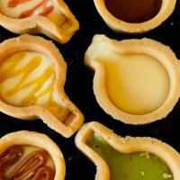 Mini Tart Sampler · 6 pack mini tea cups with all our flavors including original, matcha, chocolate, guava, pass...