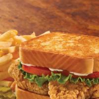 Classic Chicken Sandwich  · Fried Chicken, lettuce, tomato and mayo on texas toast.