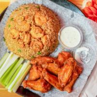 Wings Combo (10 Pieces) · Served with fries or fried rice and drink.