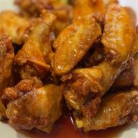 Wings Only (10 Pieces) · Served with celery and blue cheese or ranch. You get one dressing per 10 wings.