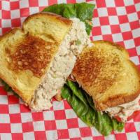 The Best Chicken Salad Sandwich  · Chicken Salad, lettuce, tomato, on toasted buttery brioche bread. Enough Said! Add bacon -  ...