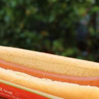 Plain Hot Dog + Small Fries · Salchicha y pan
Hotdog and bread.