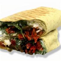 Blast Wrap · Sun-dried Tomato, Portobello Mushroom, Spinach, Dairy-free Cheese, Garlic Aioli