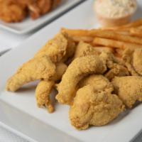 Catfish Nuggets · one pound of nuggets + fries n coleslaw