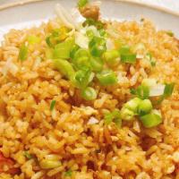  Special Fried Rice 本楼炒饭 · beansprout, scallion, egg, shrimp, chicken, sausage.