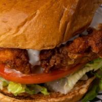 Buffalo Chicken Sandwich · Crispy Chicken Breast Tossed in Our Signature
Wing Sauce, Topped with Bleu Cheese Dressing,
...