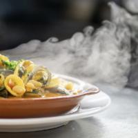 Feijoada De Mariscos · Seafood White Bean Stew with Shrimp, Clams, Mussels, Squid, Fish, Sausage Bites and Rice
