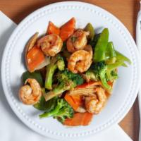 124 Diet Shrimp With Mixed Vegetable · 
