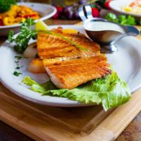 Grilled Salmon · Fresh grilled salmon .