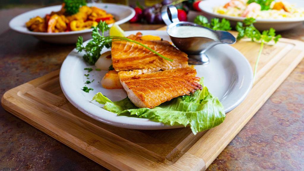 Grilled Salmon · Fresh grilled salmon .